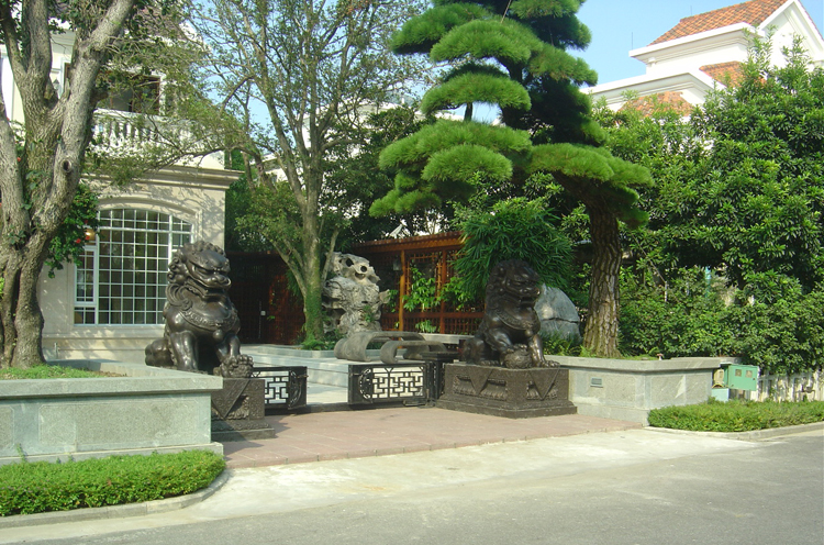 顺德碧桂园中式别墅庭院设计